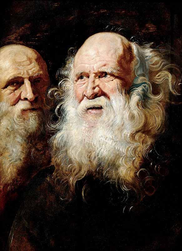 Peter Paul Rubens Study Heads of an Old Man oil painting image